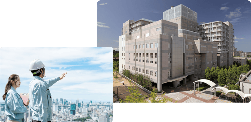 信頼と安心をかたちに。長く安心してご使用いただける建物を創りつづけます。昭和21年創業以来、神戸で官公庁、教育・医療・福祉、住宅、商工業施設など数多くの施工実績があります。